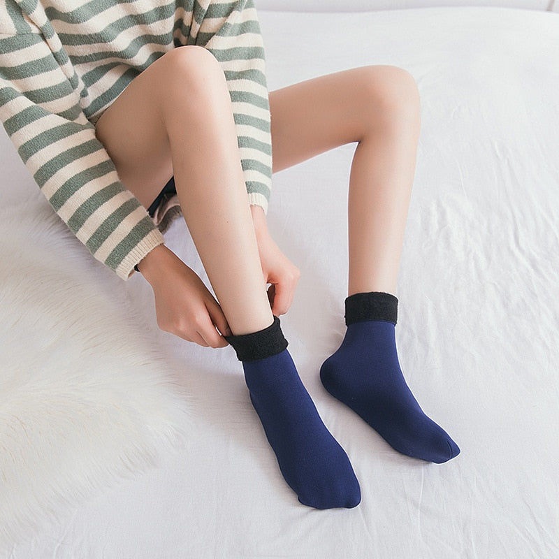 Women Thicken Thermal Wool Snow Socks