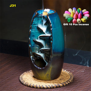 Waterfall Incense Burner With 10Cones