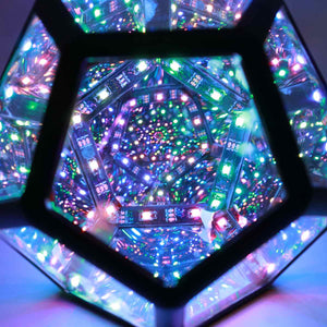 Infinite Dodecahedron Color Art Light