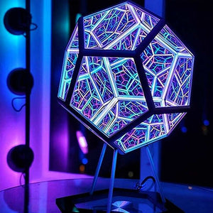 Infinite Dodecahedron Color Art Light