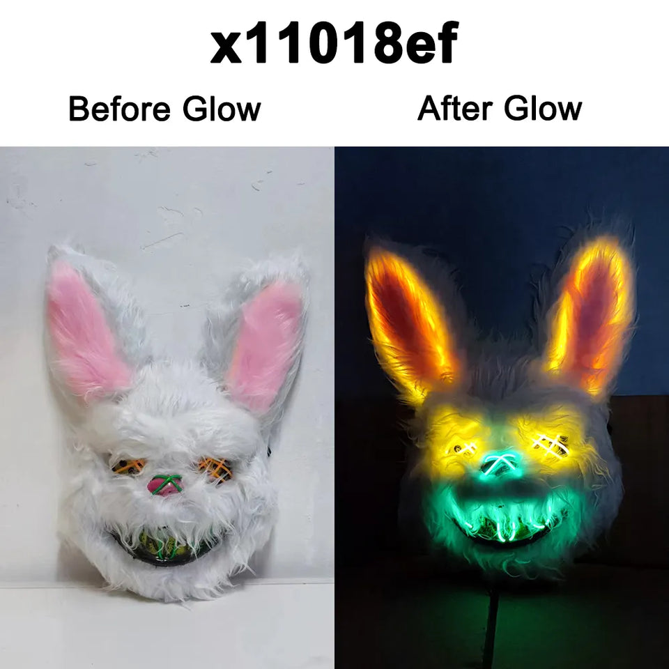 Masquerade LED Halloween Bunny Mask