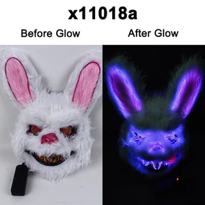 Masquerade LED Halloween Bunny Mask