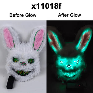 Masquerade LED Halloween Bunny Mask