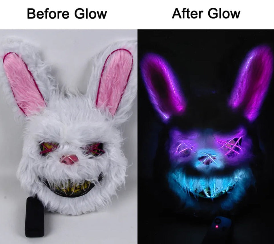 Masquerade LED Halloween Bunny Mask