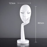 Modern Abstract Human Face Art Statue