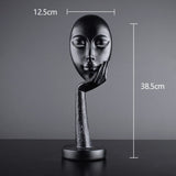 Modern Abstract Human Face Art Statue