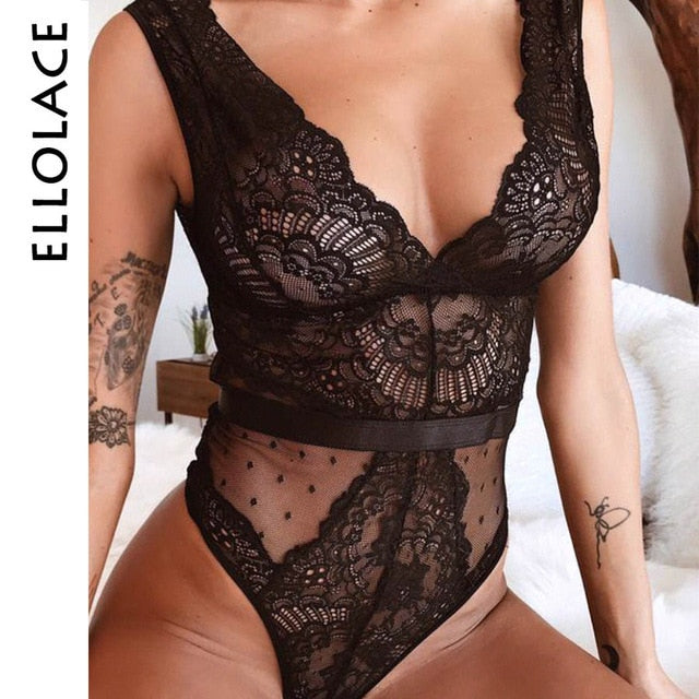 Ellolace Summer Lace Bodysuit