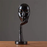 Modern Abstract Human Face Art Statue