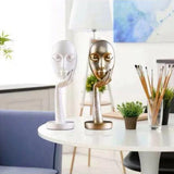 Modern Abstract Human Face Art Statue