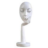 Modern Abstract Human Face Art Statue